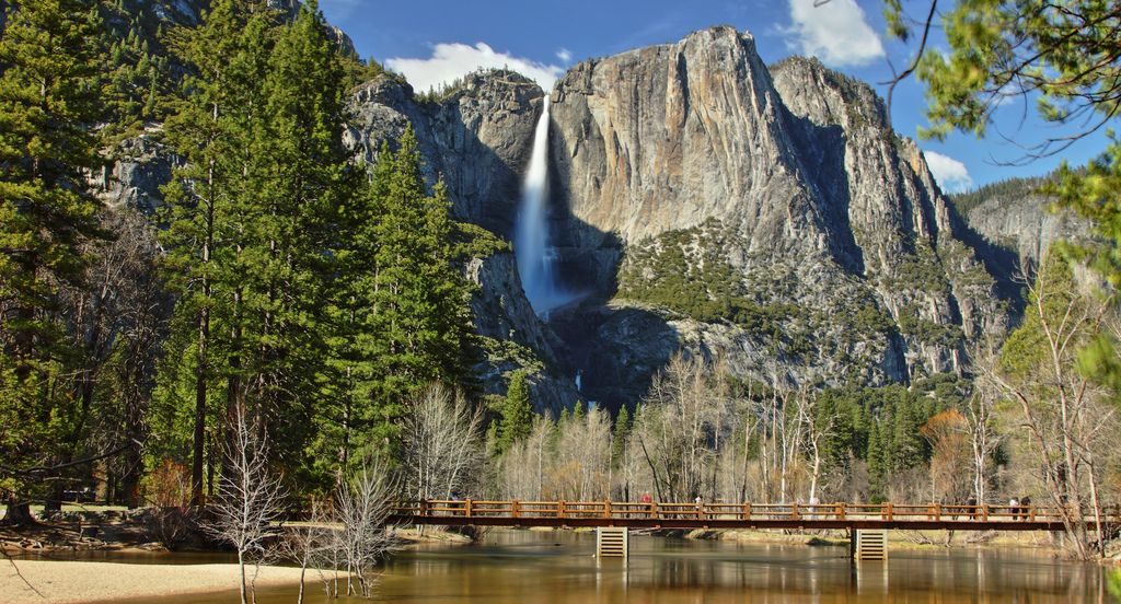 Swimming At Yosemite Swinging Bridge Picnic Area